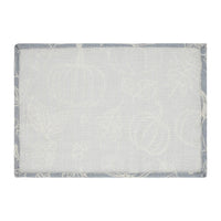 Silhouette Pumpkin Grey Placemat Set of 2 13x19 - The Fox Decor