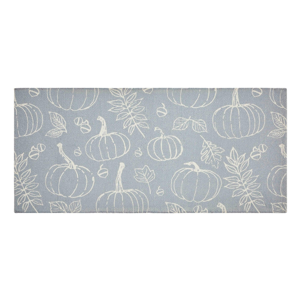 Silhouette Pumpkin Grey Indoor/Outdoor Rug Rect 17x36 - The Fox Decor