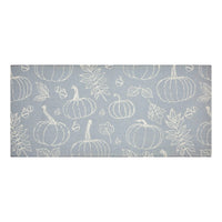 Silhouette Pumpkin Grey Indoor/Outdoor Rug Rect 17x36 - The Fox Decor