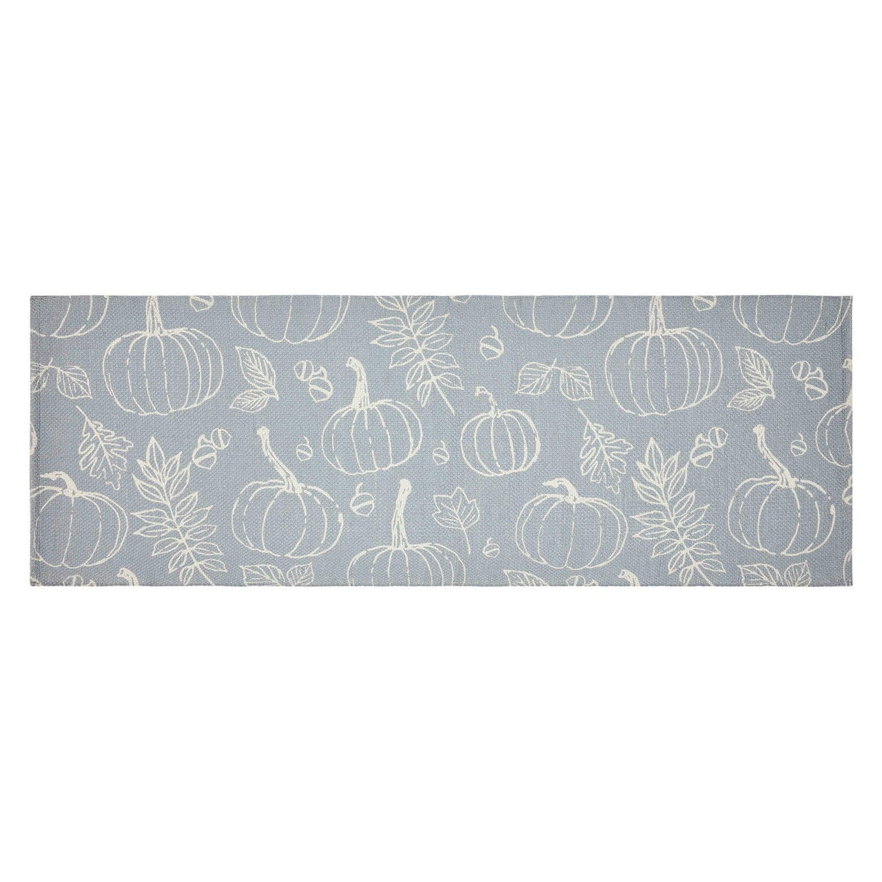 Silhouette Pumpkin Grey Indoor/Outdoor Rug Rect 17x48 - The Fox Decor