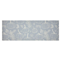 Silhouette Pumpkin Grey Indoor/Outdoor Rug Rect 17x48 - The Fox Decor