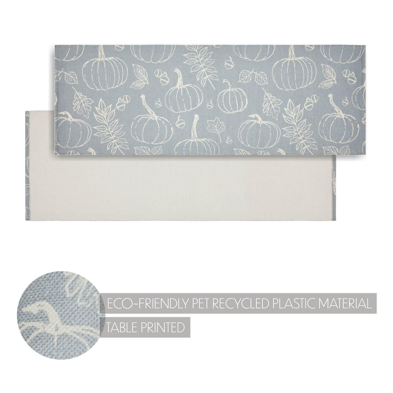 Silhouette Pumpkin Grey Indoor/Outdoor Rug Rect 17x48 - The Fox Decor