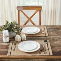 Raven Harvest Burlap Jute Placemat Set of 2 13x19 - The Fox Decor