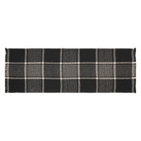 Thumbnail for Eston Black Tan Plaid Runner 12x36 - The Fox Decor