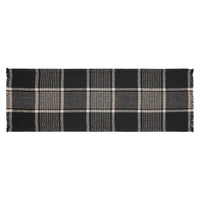 Thumbnail for Eston Black Tan Plaid Runner 12x36 - The Fox Decor