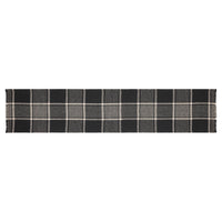 Eston Black Tan Plaid Runner 12x60 - The Fox Decor