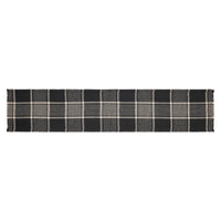 Eston Black Tan Plaid Runner 12x60 - The Fox Decor