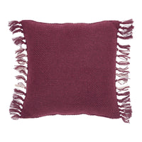 Eston Burgundy Tan Plaid Pillow 12x12 - The Fox Decor