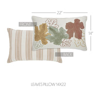 Bountifall Leaves Pillow 14x22 - The Fox Decor