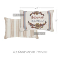 Bountifall Autumn Blessings Pillow 14x22 - The Fox Decor