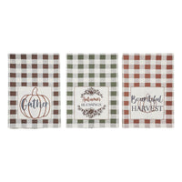 Thumbnail for Bountifall Harvest Theme Tea Towels Set of 3 19x28 - The Fox Decor
