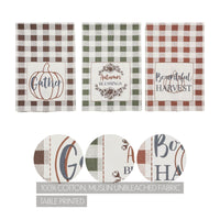 Thumbnail for Bountifall Harvest Theme Tea Towels Set of 3 19x28 - The Fox Decor