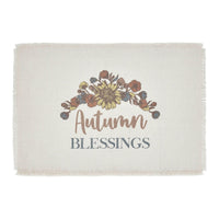 Bountifall Autumn Blessings Placemat Set of 2 13x19 - The Fox Decor