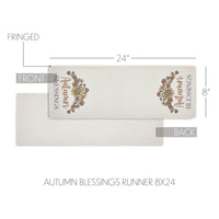 Bountifall Autumn Blessings Runner 8x24 - The Fox Decor