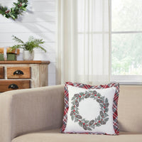 Thumbnail for Gregor Plaid Wreath Pillow 12x12 - The Fox Decor