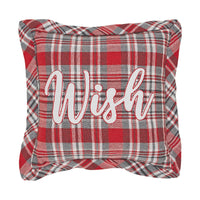 Gregor Plaid Wish Pillow 12x12 - The Fox Decor