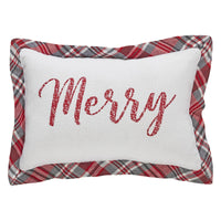 Thumbnail for Gregor Plaid Merry Pillow 9.5x14 - The Fox Decor