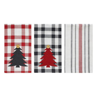 Gregor Plaid Tea Towel Set of 3 19x28 - The Fox Decor