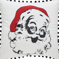Annie Red Check Vintage Santa Pillow 18x18 - The Fox Decor