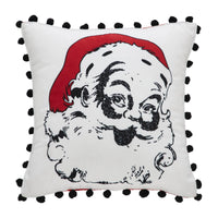 Annie Red Check Vintage Santa Pillow 12x12 - The Fox Decor