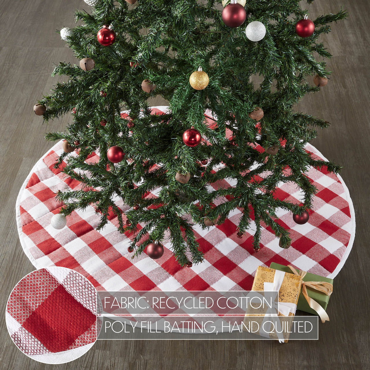 Annie Red Check Tree Skirt 48" VHC Brands