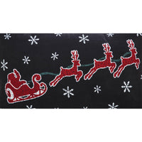 Annie Black Check Santa Sleigh Pillow 14x22 - The Fox Decor