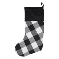 Thumbnail for Annie Black Check Stocking 12x20 - The Fox Decor