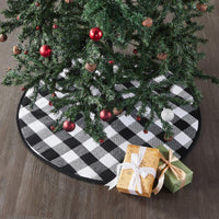 Thumbnail for Annie Black Check Tree Skirt 36 - The Fox Decor