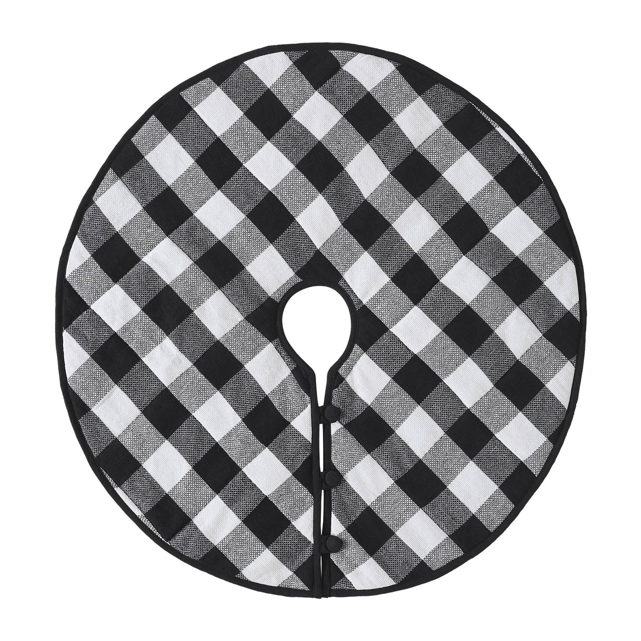 Annie Black Check Tree Skirt 36 - The Fox Decor
