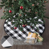 Thumbnail for Annie Black Check Tree Skirt 36 - The Fox Decor