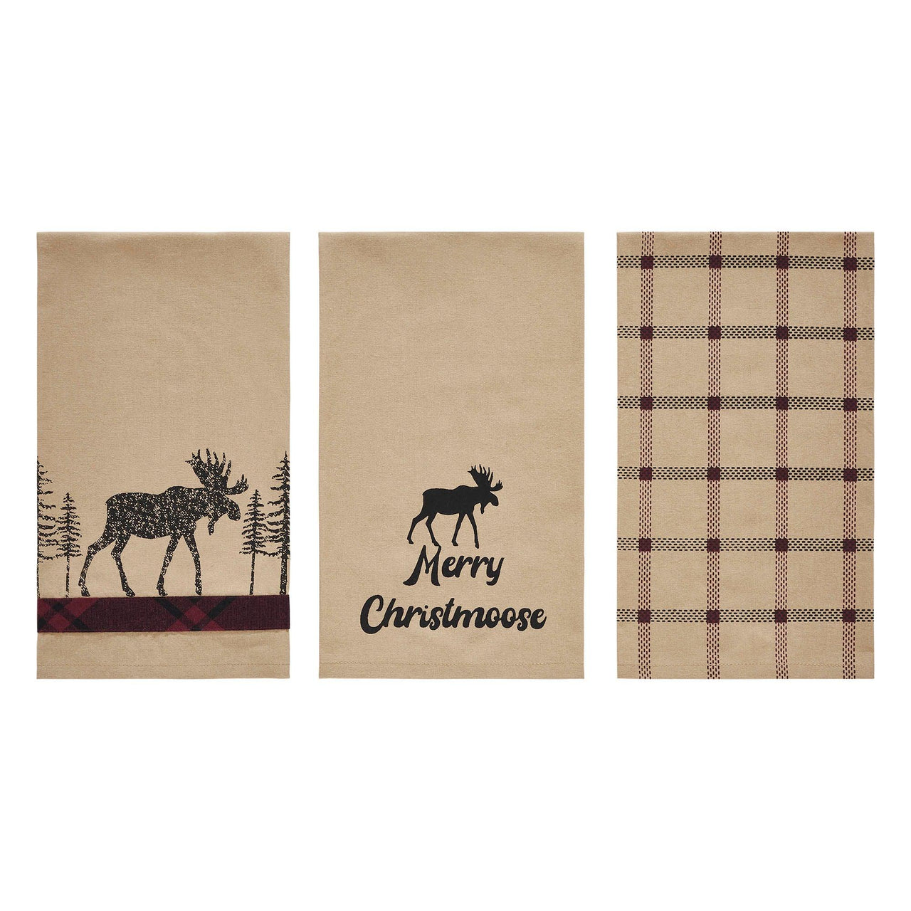 Cumberland Moose Tea Towel Set of 3 19x28 - The Fox Decor