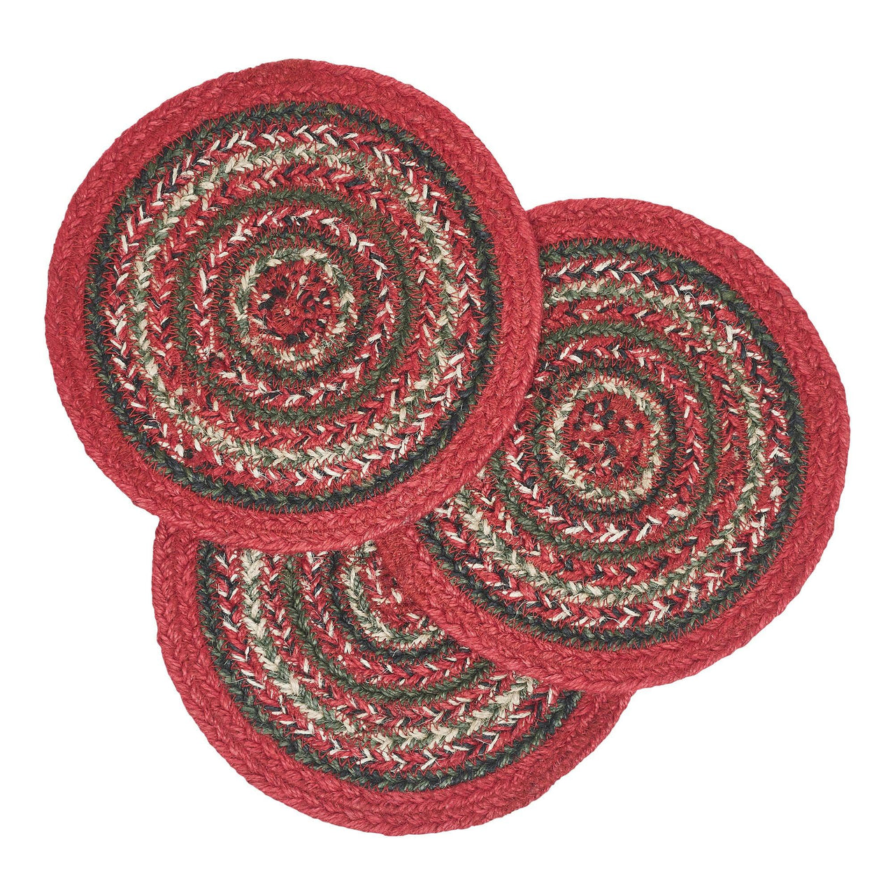 Forrester Jute Trivet 8 inch Diameter Set of 3 VHC Brands - The Fox Decor