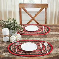 Forrester Indoor/Outdoor Oval Placemat 13x19 - The Fox Decor