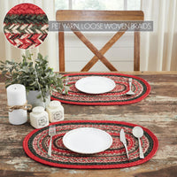 Forrester Indoor/Outdoor Oval Placemat 13x19 - The Fox Decor