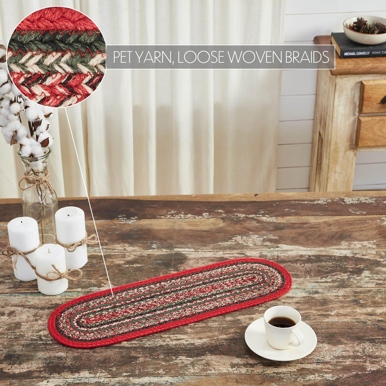 Forrester Indoor/Outdoor Oval Runner 8x24 - The Fox Decor