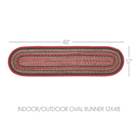Thumbnail for Forrester Indoor/Outdoor Oval Runner 12x48 - The Fox Decor