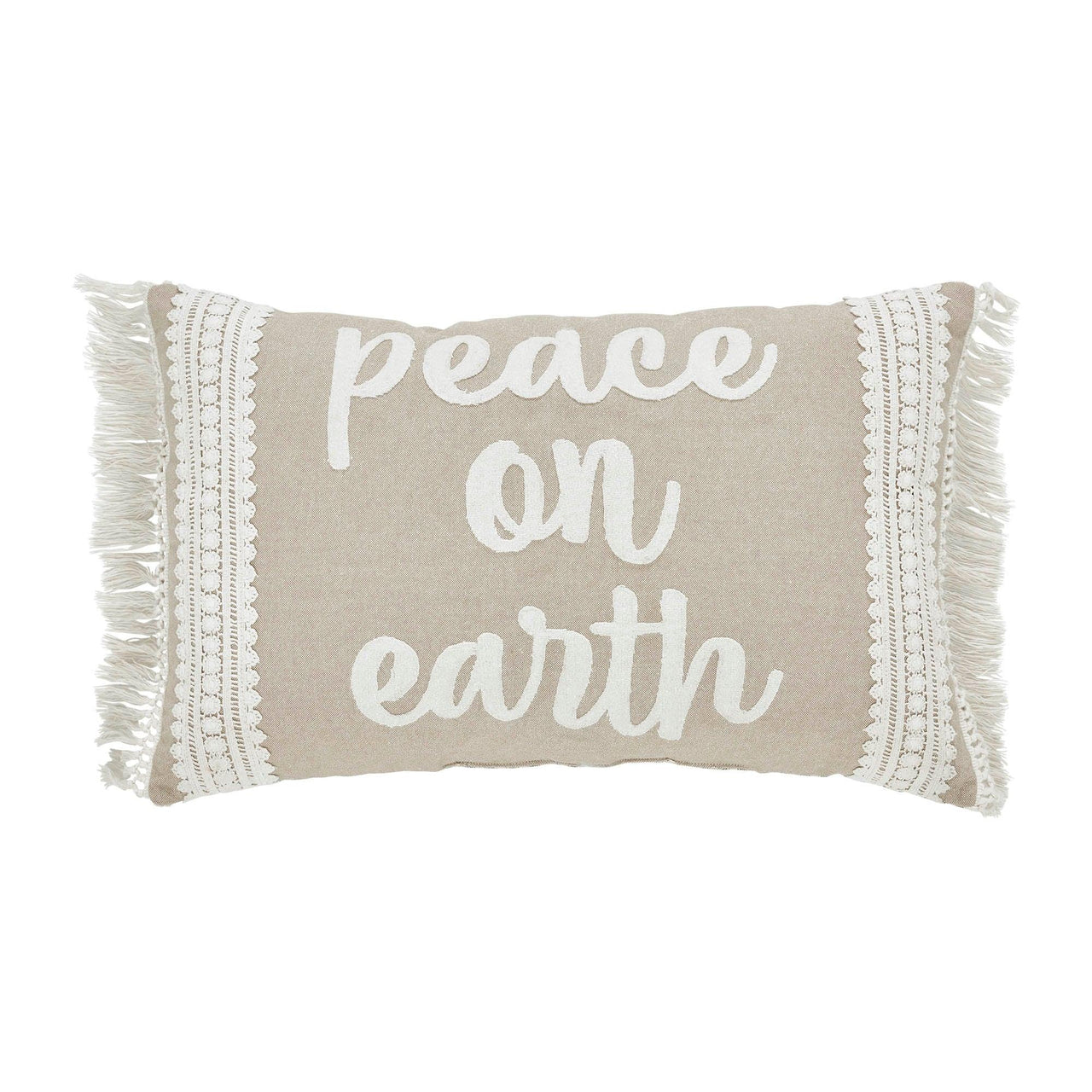 Grace Peace on Earth Pillow 14x22 - The Fox Decor