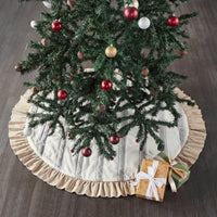Thumbnail for Grace Grain Sack Stripe Tree Skirt 48 - The Fox Decor