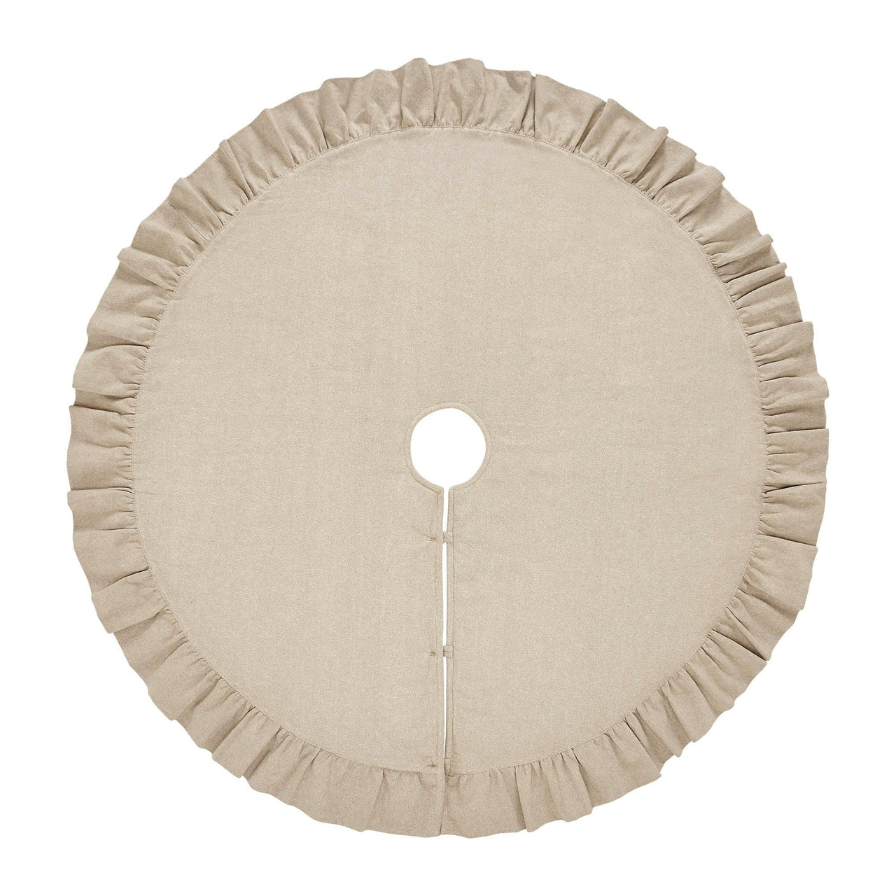 Grace Grain Sack Stripe Tree Skirt 48 - The Fox Decor