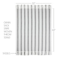 Thumbnail for Grace Grain Sack Stripe Woven Throw 50