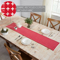 Gallen Red White Runner Fringed 12x60 - The Fox Decor