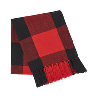 Thumbnail for Harper Red Black Buffalo Check Woven Throw 50