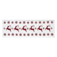 Scandia Snowflake Red White Runner 12x36 - The Fox Decor