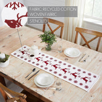 Scandia Snowflake Red White Runner 12x48 - The Fox Decor