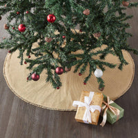 Yuletide Burlap Tan Tree Skirt 36 - The Fox Decor