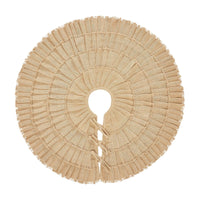 Yuletide Burlap Tan Ruffled Tree Skirt 36 - The Fox Decor