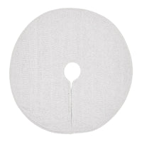 Thumbnail for Yuletide Burlap Antique White Snowflake Tree Skirt 36 - The Fox Decor
