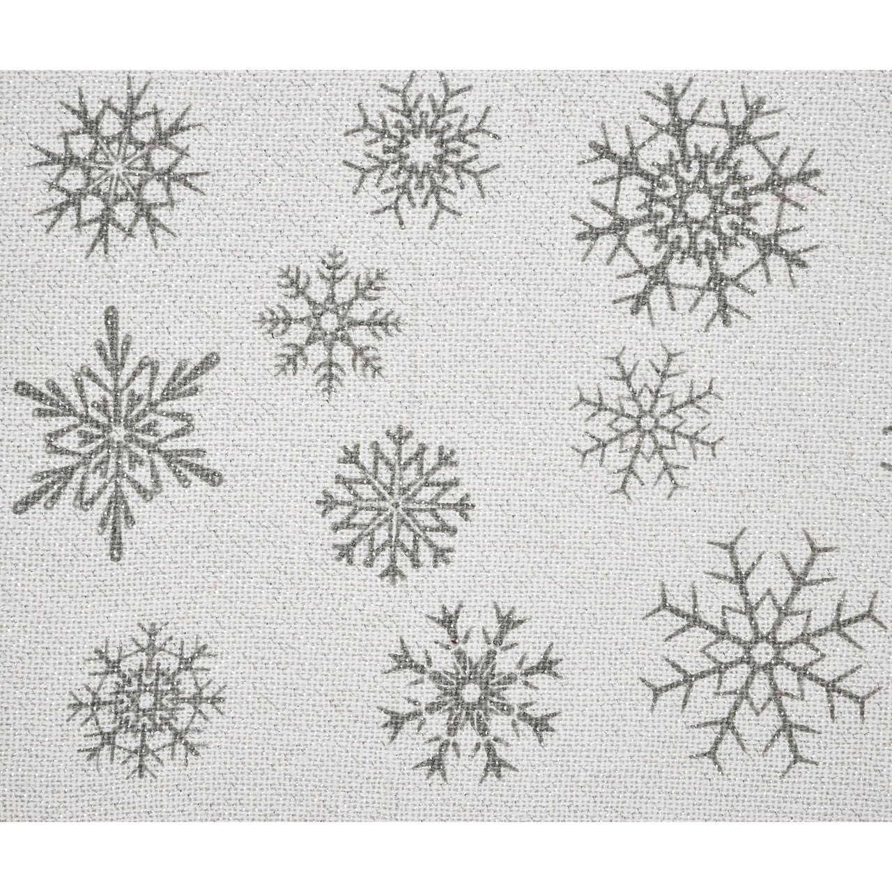 Yuletide Burlap Antique White Snowflake Placemat Set of 2 13x19 - The Fox Decor