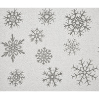 Yuletide Burlap Antique White Snowflake Placemat Set of 2 13x19 - The Fox Decor