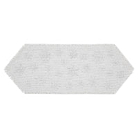 Yuletide Burlap Antique White Snowflake Runner 12x36 - The Fox Decor